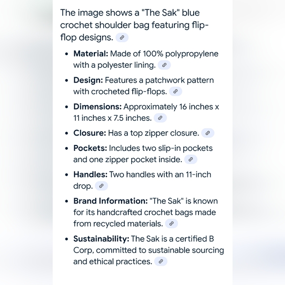 The Sak baby blue hued sandal front bag - Picture 8 of 8